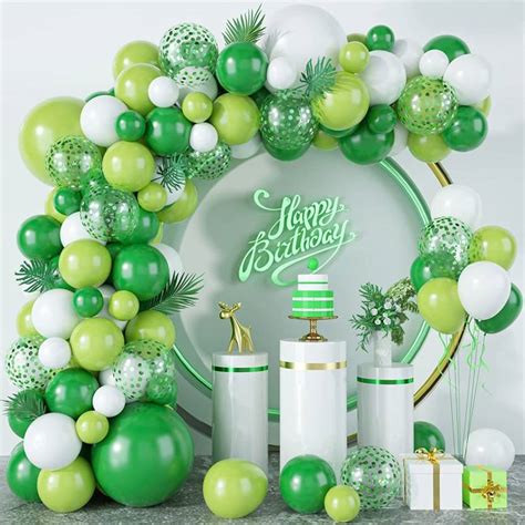 green white balloon garland|balloon garland prices near me.